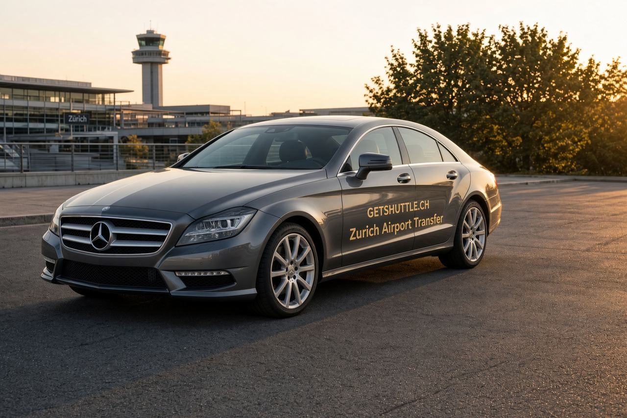 Mercedes CLS 350 or similar Zurich Airport transfer vehicle